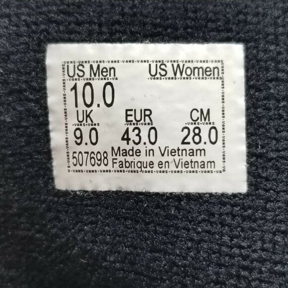 Vans Moca SK8-Hi‎ VN0A5KRHA55 Men S Moca Frances Stark Black Skate Shoes Size 10 - Picture 8 of 9